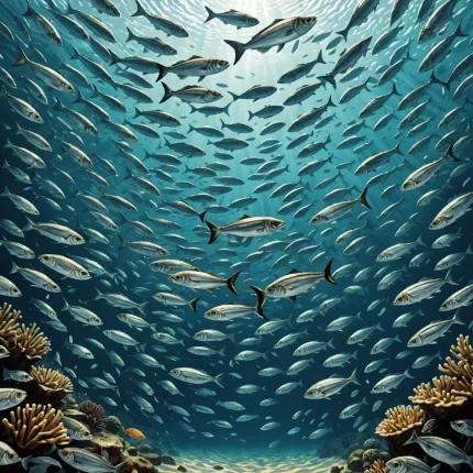 Сардины: Мастерство групповой защиты в морском мире